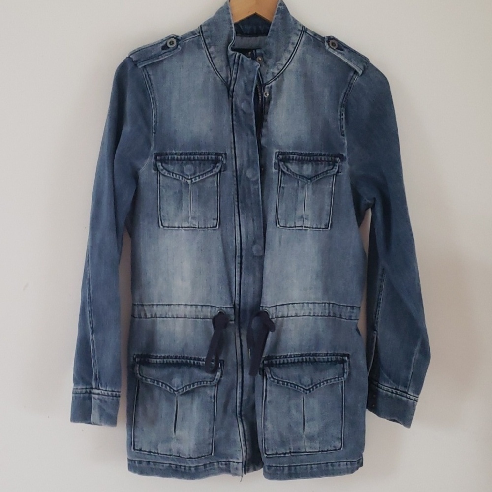 Liverpool Jeans Company Women's Denim Utility Jacket,  Size S - Picture 2 of 16